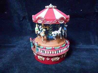Mr. Christmas Mini Carnival Carousel Music Box #19700 NIB FREE SHIPPING 48 STATE