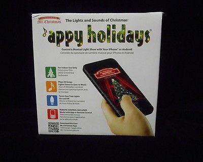 Mr. Christmas Appy Holidays W/Remote Indoor #60401 NIB FREE SHIPPING OFFER