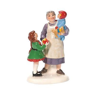 Dept 56 Snow Village Grandma's Favorite Present #808952 NIB FREE SHIP 48 STATES