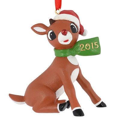 Dept 56 Rudolph 2015 Rudy Dated Scarf Ornament #4050249 NEW FREE SHIP 48 STATES