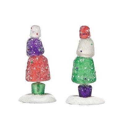Dept 56 Gumdrop Park Topiaries #4038860 NIB FREE SHIPPING 48 STATES