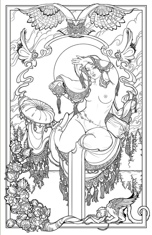 star goddess coloring pages