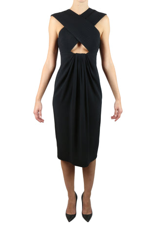 Proenza Schouler Black cross front dress