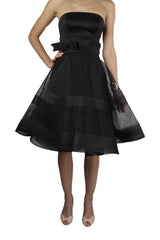 Alex Perry Black organza celebration dress