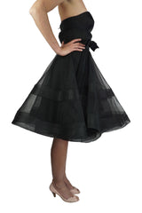 Alex Perry Black organza celebration dress