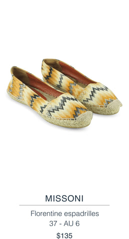 MISSONI  Florentine espadrilles