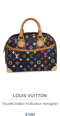 LOUIS VUITTON  Trouville boston multicolour monogram handbag