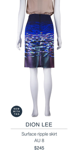 DION LEE  Surface ripple skirt