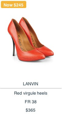 Lanvin Red Heels