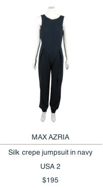 Max Azria Silk Crepe Jumpsuit