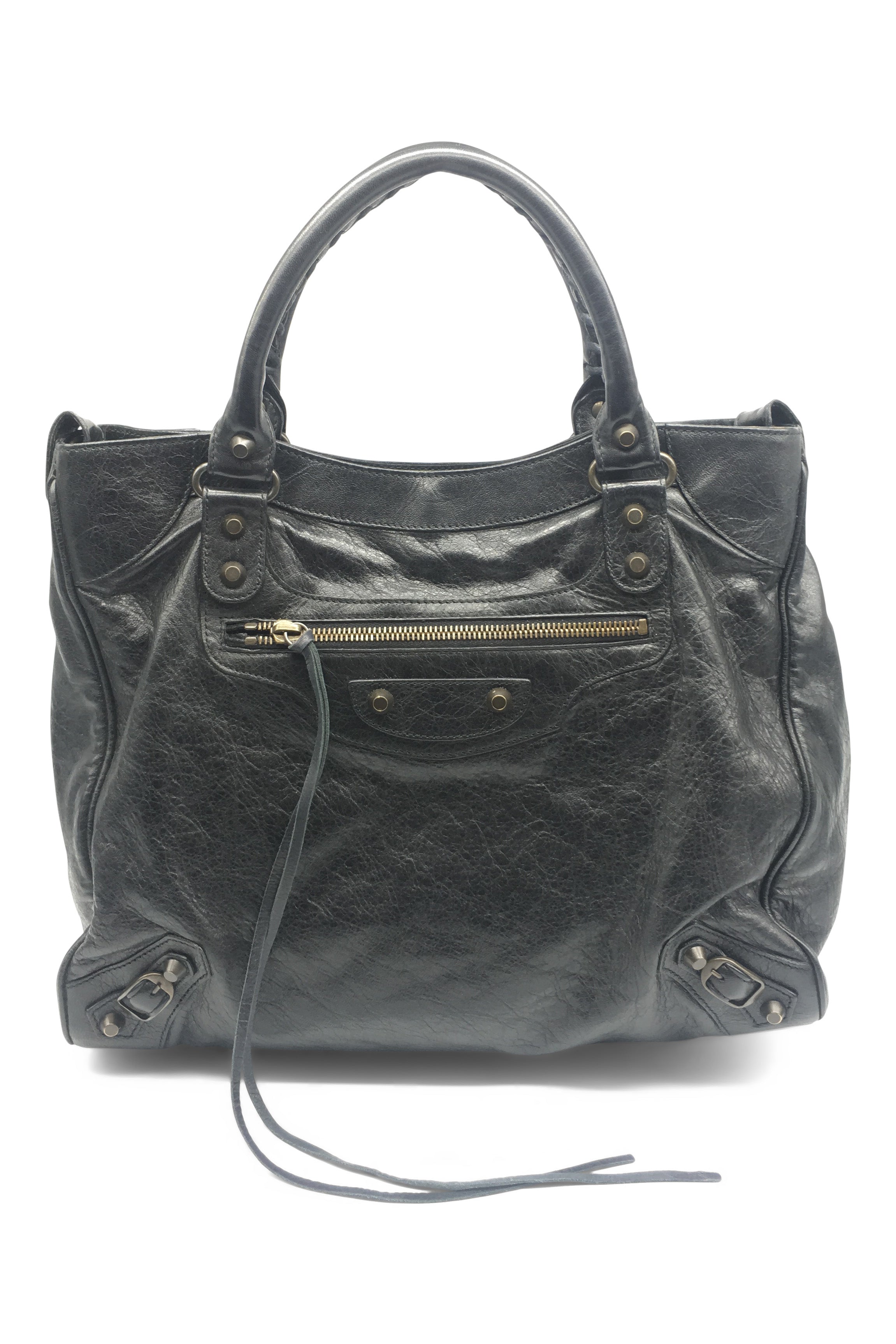 Balenciaga Velo Regular Hardware Bag in Black | REVOIR | Second Hand Revoir