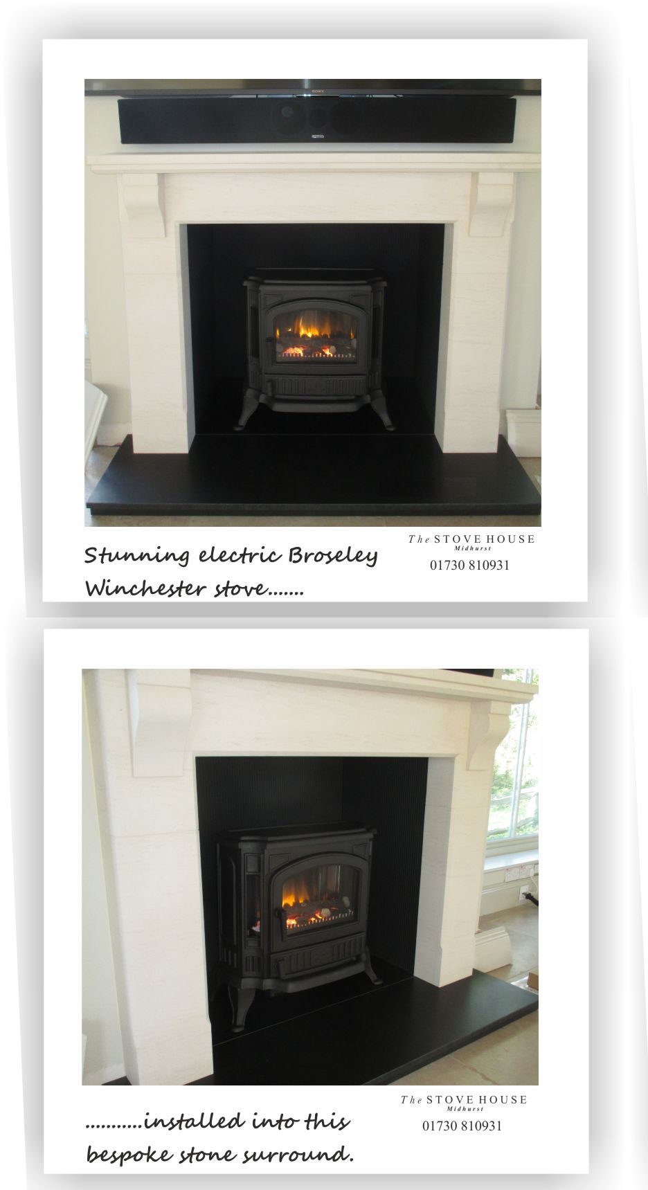 Broseley Electric Winchester supplied and installed by The Stove House 01730 810931