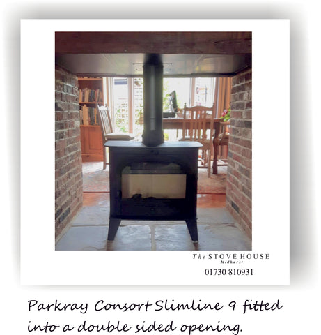 Parkray Consort 7 wood burning stove supplied and installed by The Stove House 01730 810931