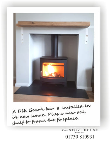 Dik Geurts Ivar 8 woodburning stove and installation by The Stove House 01730 810931