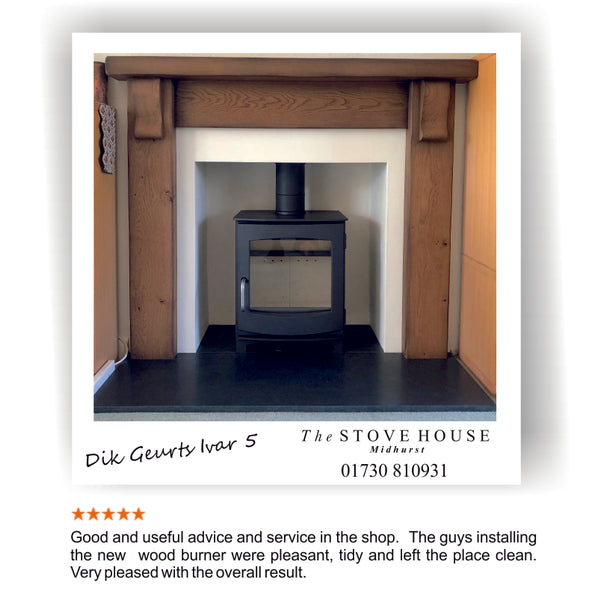 Dik Geurts Ivar 5 woodburning stove supplied and installed by The Stove House 01730 810931