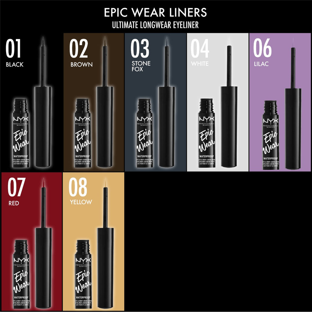 Nyx Professional Makeup Epic Wear Liquid Liner Feel22 Lebanon 