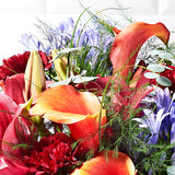 bohmeia postabloom bouquet tulips and lilies