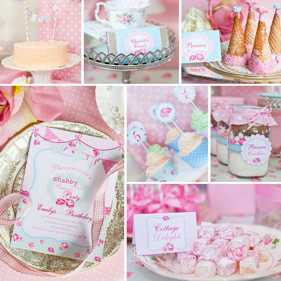 Shabby Chic Princess Party Decorations Princess Birthday Party