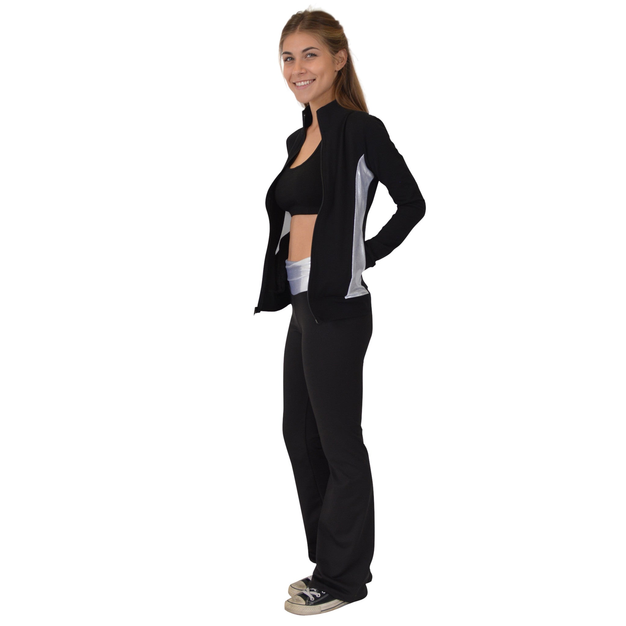 Women's Cotton Silver Slit Cadet Jacket
