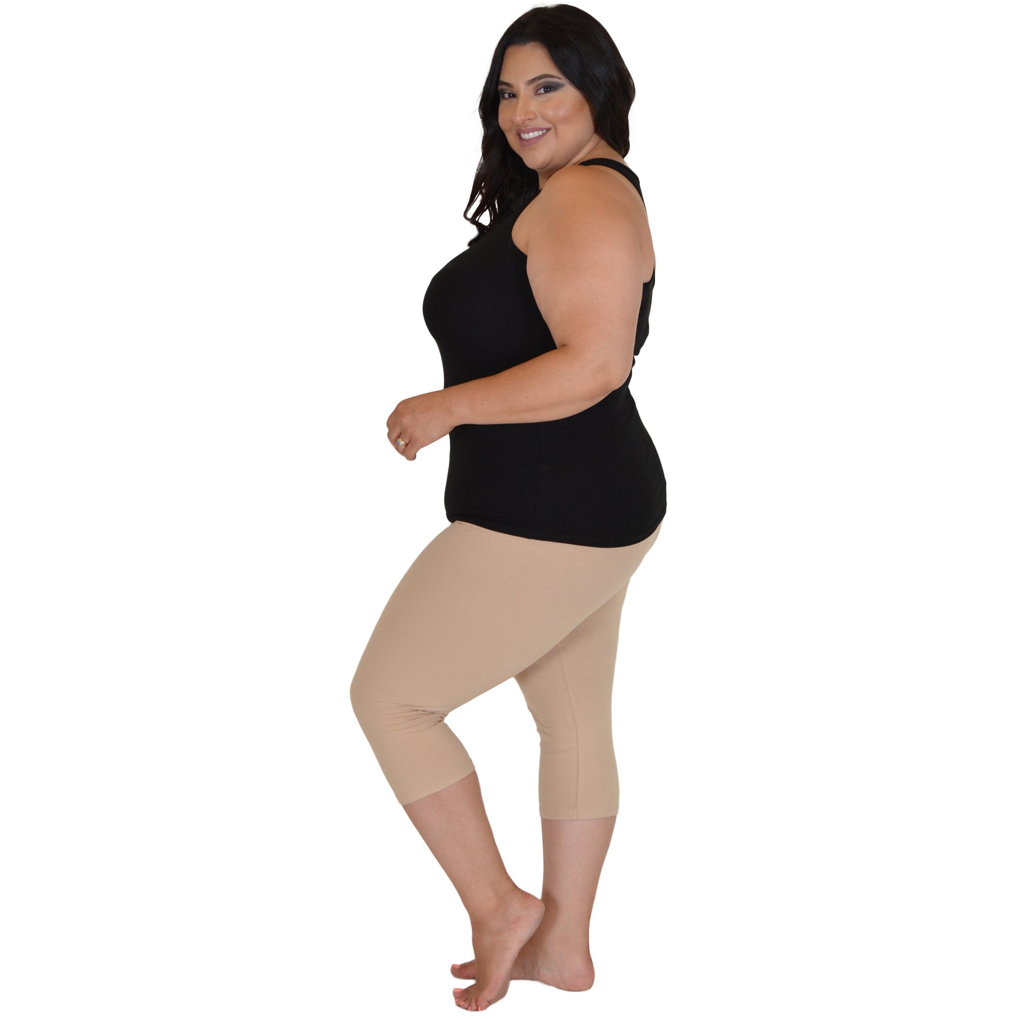 Plus Size Cotton Racerback Tank Top