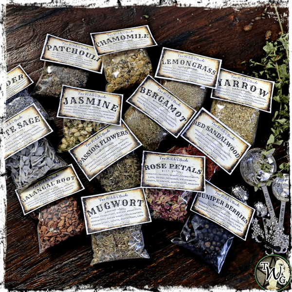 Custom Witch Herb Set, Witchcraft Herbs, The Witch's Guide