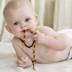 baby chewing amber Necklace