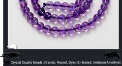 Fake Imitation Amethyst Beads