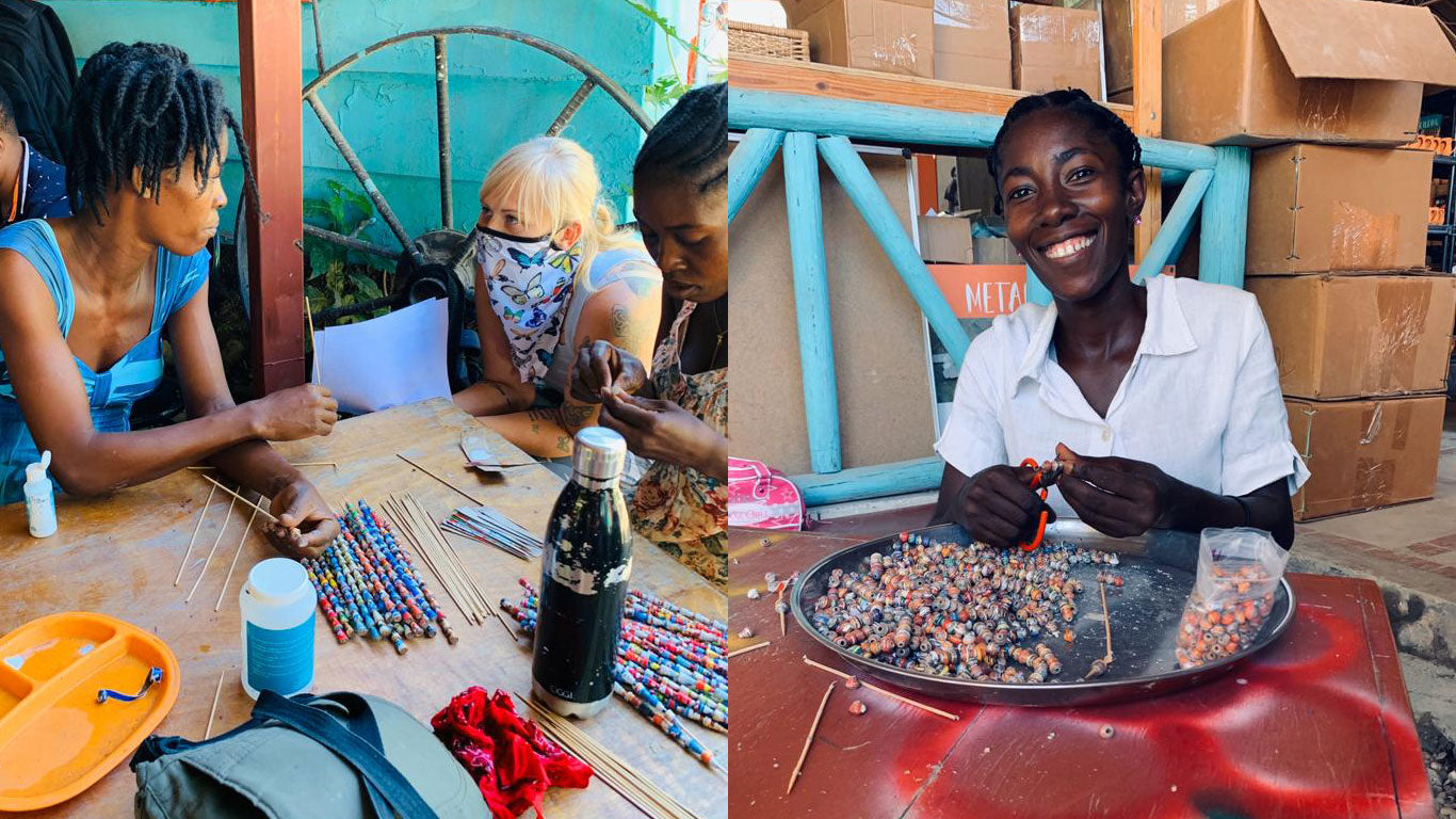 Shelley Jean in Haiti at Papillon Marketplace