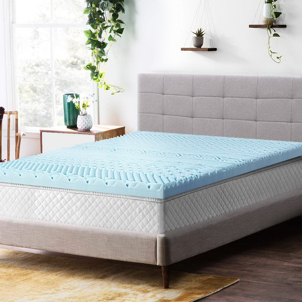 green memory foam mattress topper