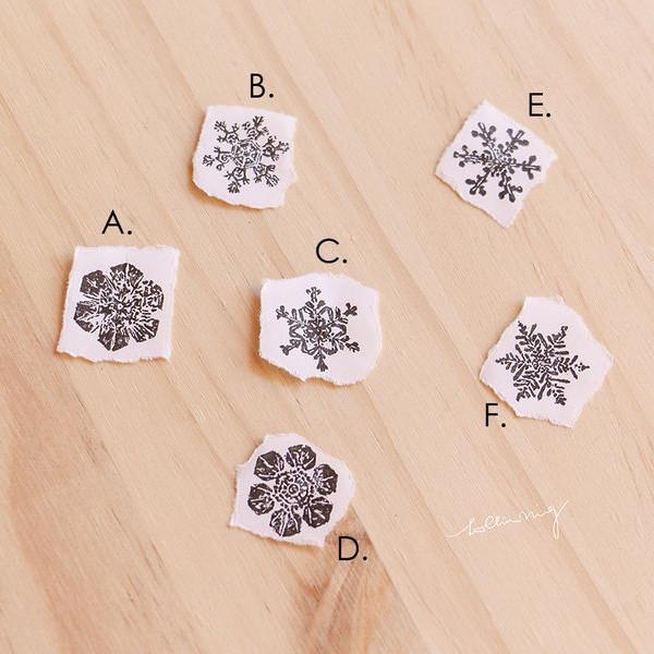 LCN Snowflakes Rubber Stamps Set
