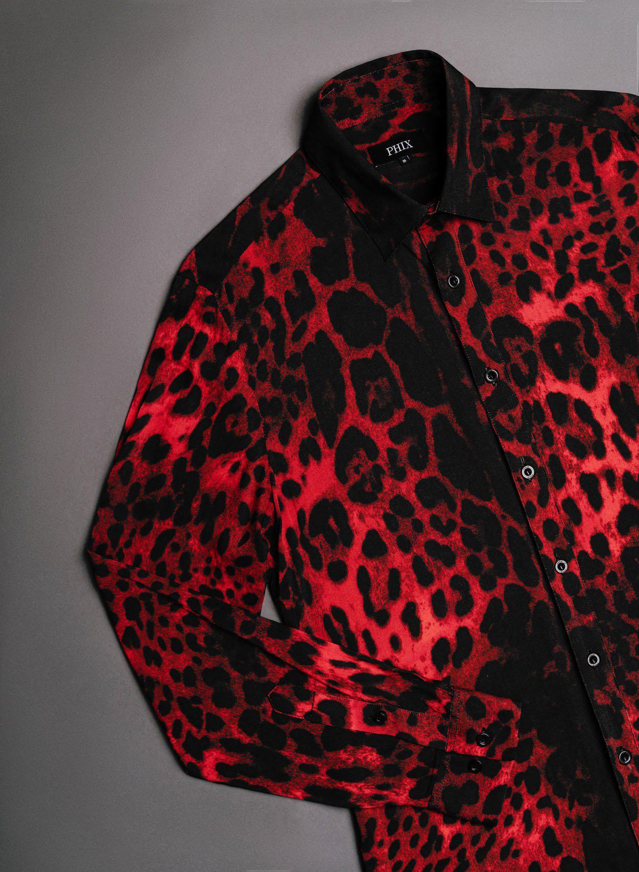 Red Leopard Print Shirt – 
