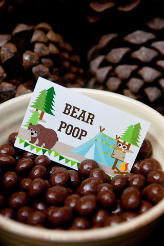 lumberjack party ideas bear poop snacks