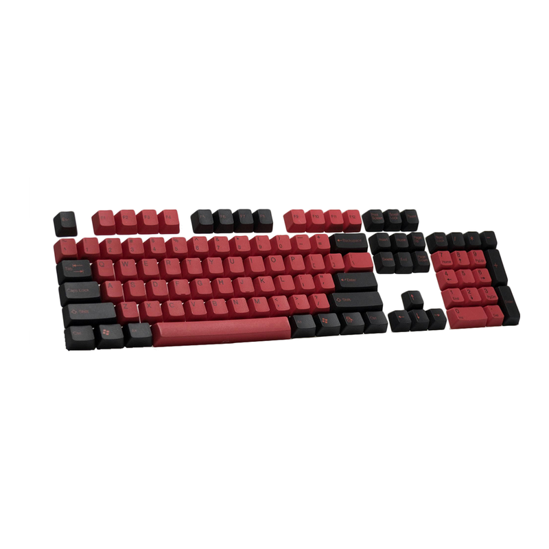 red white black keycaps