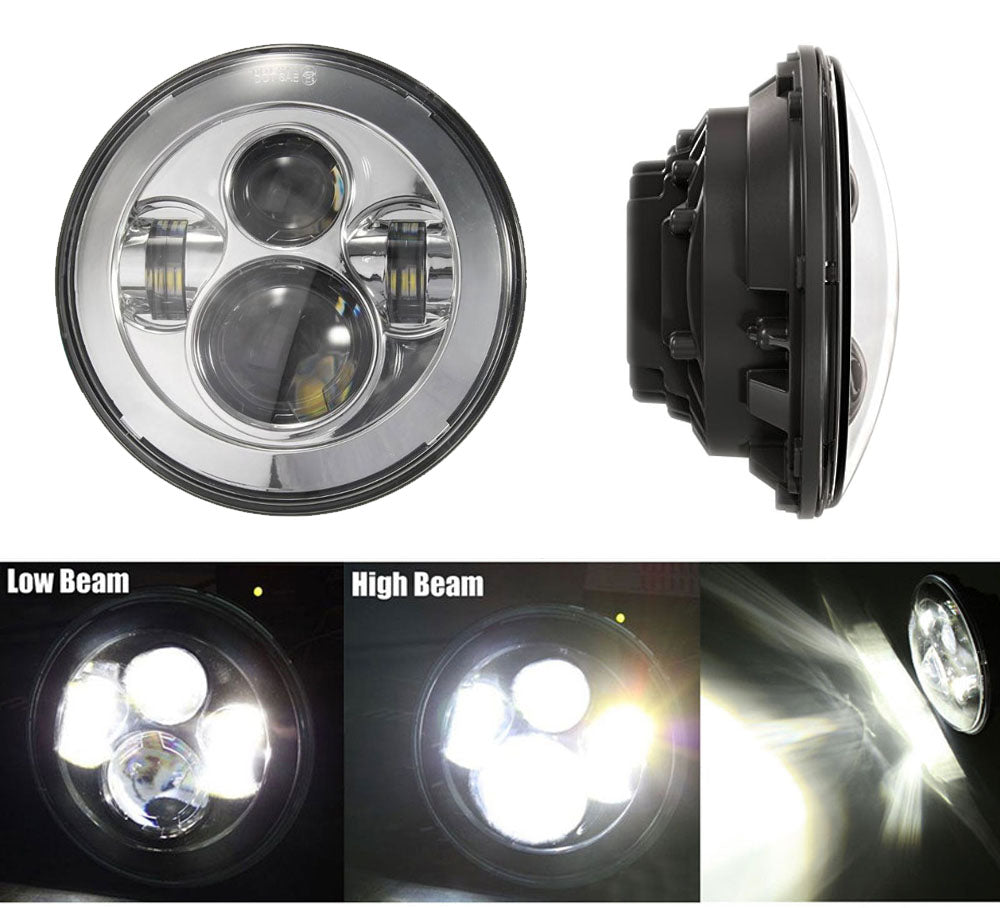 7 Inch Round LED Headlights Lighting Function