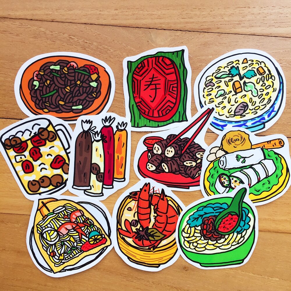 Say What Hokkien Food Sticker Pack Stickerrific