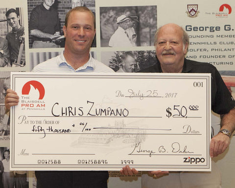 Chris Zumpano and Zippo owner and chairman of the board George Duke