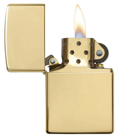 195-001- Solid Gold Windproof Zippo Lighter