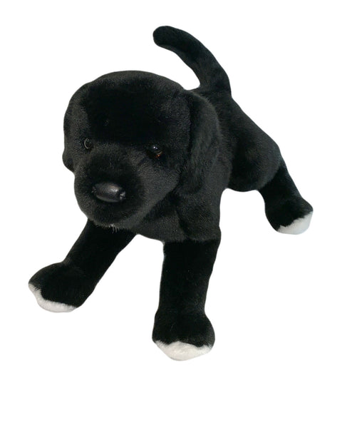 black dog stuffed toy