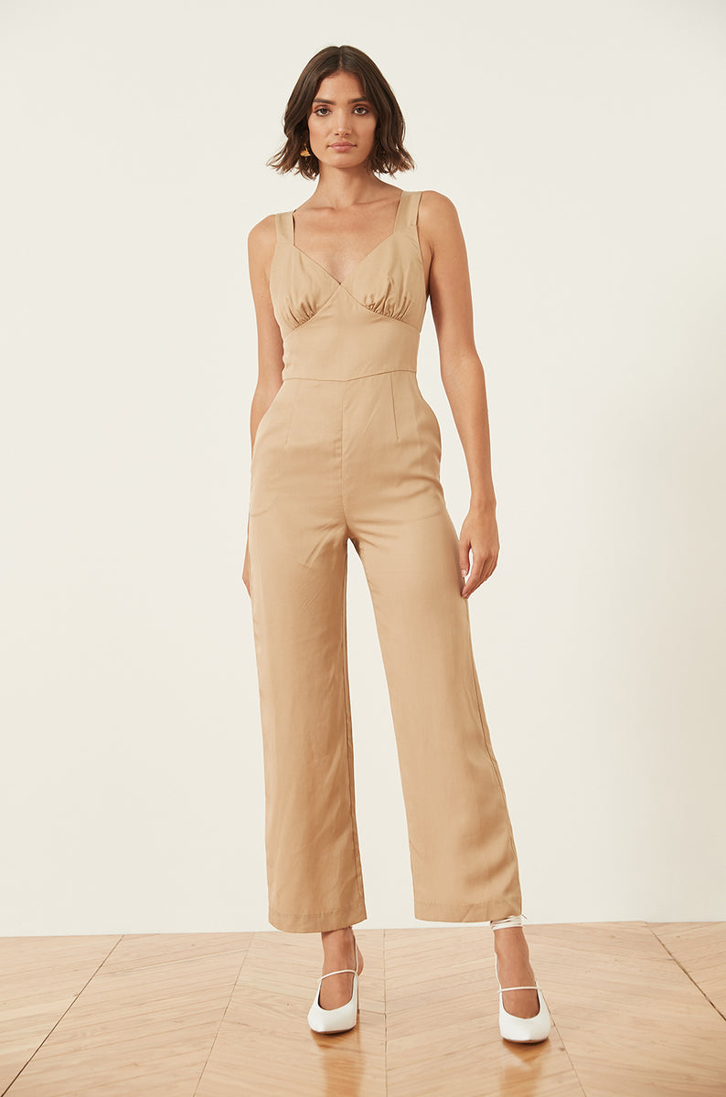 jumpsuit khaki