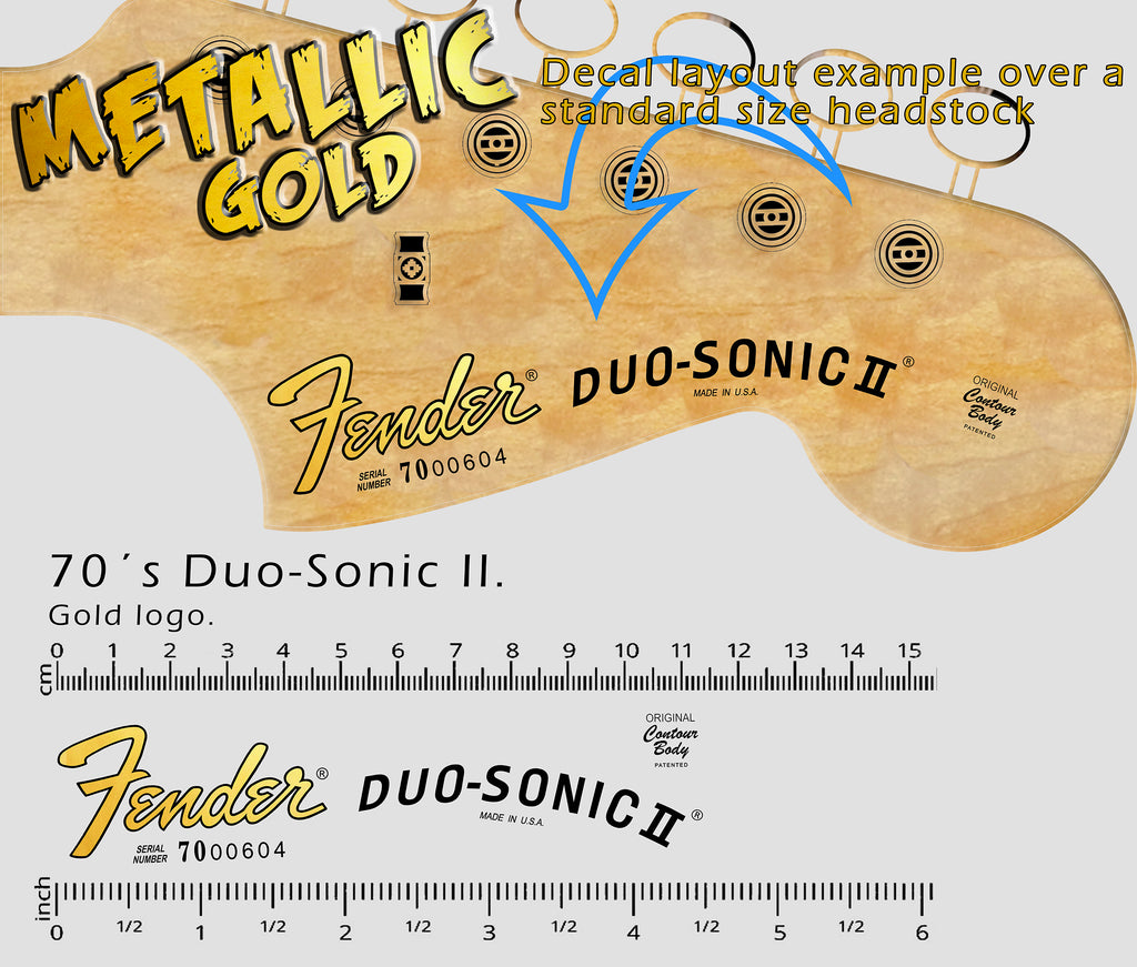 fender duo sonic decal