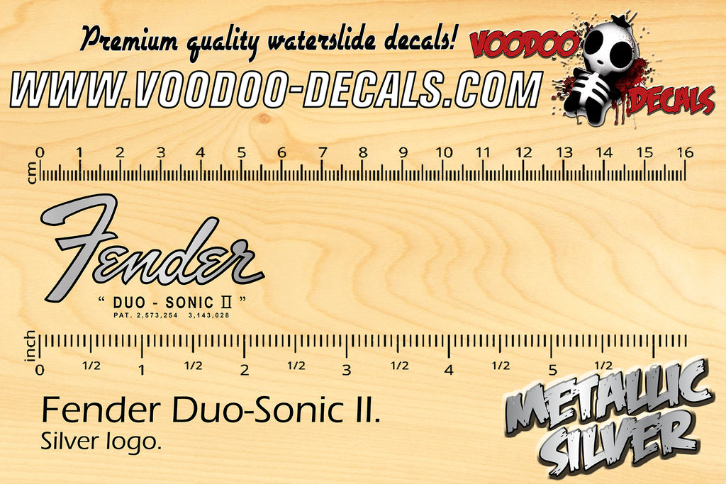 fender duo sonic decal