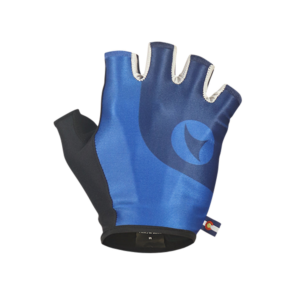 Short Finger Bike Gloves #color_blue