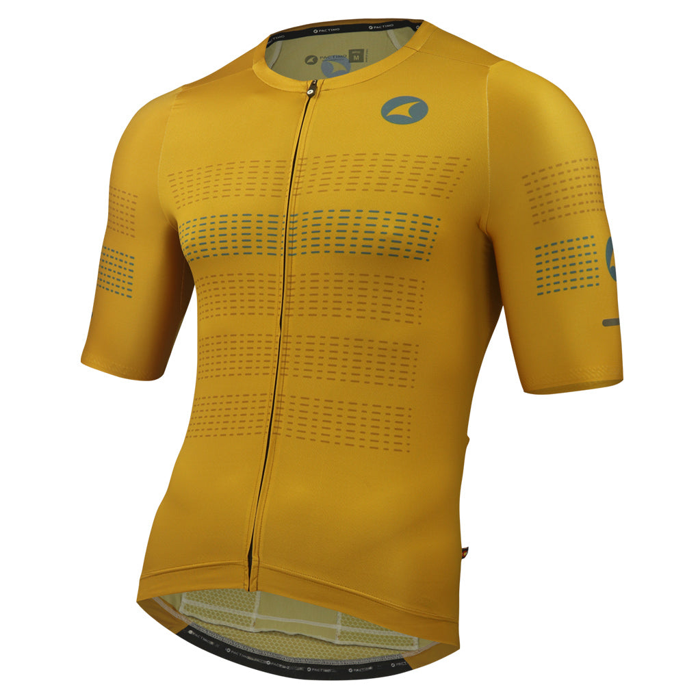 gold cycling jersey