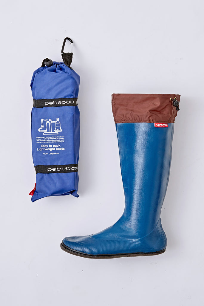 blue rain boots