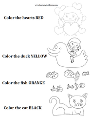 colors, preschool activities