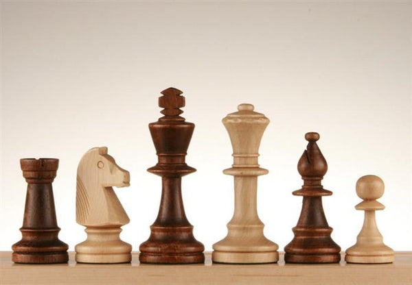 Staunton Single Weight Chess Pieces Half Set 17 Pieces - Two Queens White 