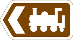 Brown Information Road Sign