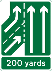 Green Directional Road Sign