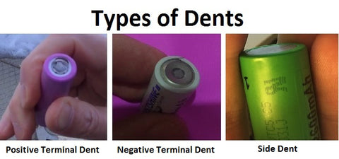 Vape Battery Blog - Battery Safety Dent Outline