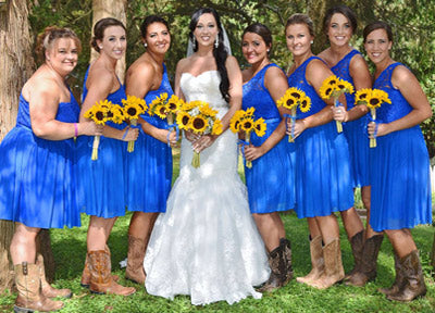 Country Western Weddings bridesmaids